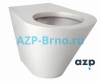 Антивандальный настенный унитаз из нержавеющей стали BSNZ 01 AZP Brno Чехия (фото, схема)